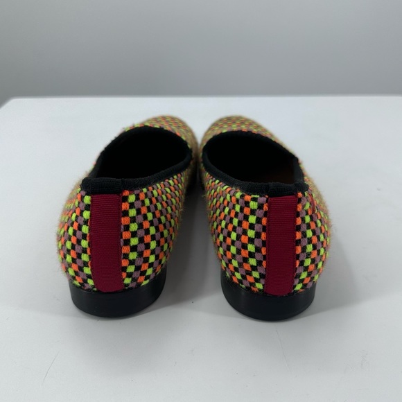 Del Toro Colorful Loafers Checkered Neon Womens 10 - Picture 4 of 11